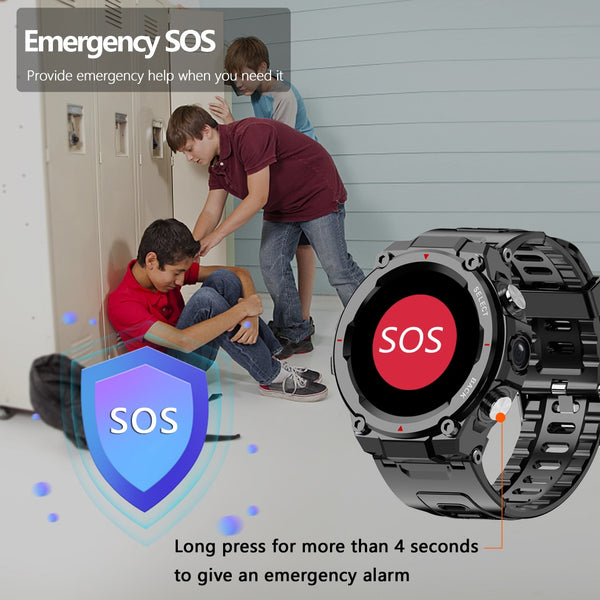New Rugged Sports Smart Watch Fitness Tracker With Bluetooth Call Feature