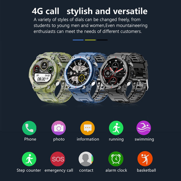 New Rugged Sports Smart Watch Fitness Tracker With Bluetooth Call Feature