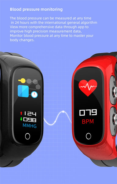 New 2-in-1 True Wireless Bluetooth 5.0 Earbuds Headset Fitness Tracker Smart Watch For iPhone Androids