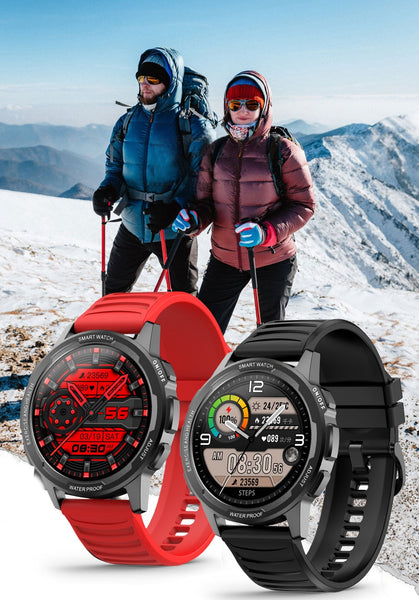 New HD Screen IP68 Waterproof Sports Fitness Tracker Smart Watch For Android IOS