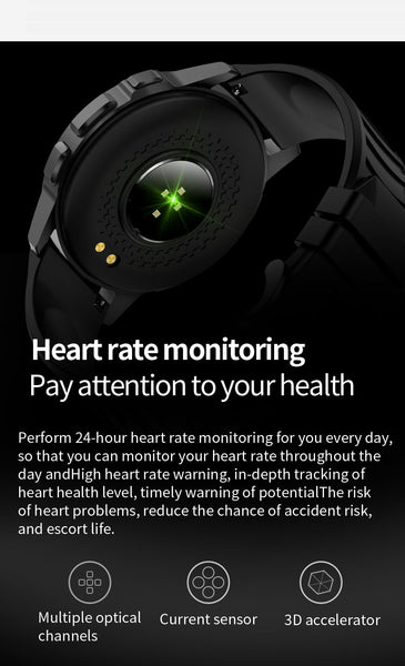 New HD Screen IP68 Waterproof Sports Fitness Tracker Smart Watch For Android IOS