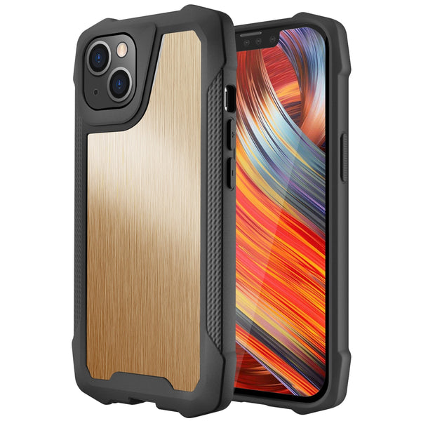 New Stainless Steel Metallic Protective Slip-Resistance Slim Cover Case For iPhone 13 Mini Pro Max Series