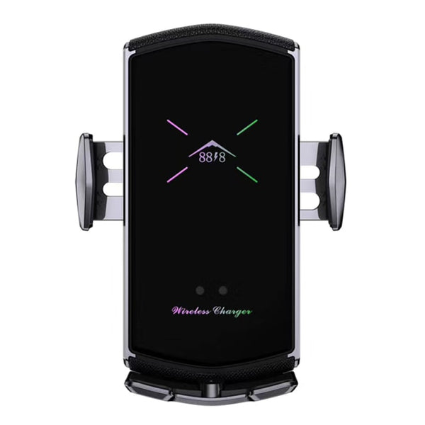 New QI Wireless Charger Car Mount Phone Holder With Fast Charge For Samsung Galaxy S22 S21 S20 & iPhones 14 13 12 Series