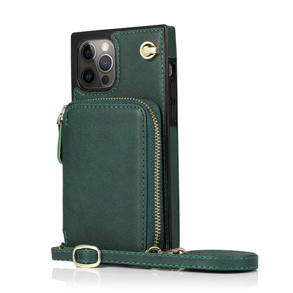 New Zipper Wallet Credit Card Holder Purse Cover Case For iPhone 14 13 12 Series