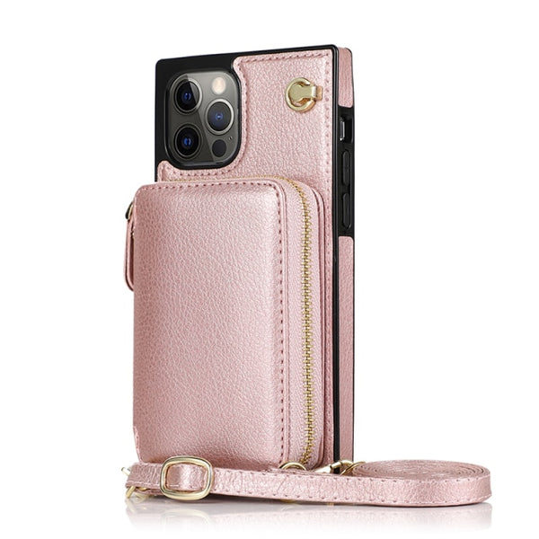 New Zipper Wallet Credit Card Holder Purse Cover Case For iPhone 14 13 12 Series