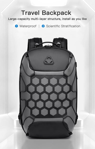 New 15.6 Inch Laptop Bag Anti-Theft Water Repellent USB Charging Travel Backpack