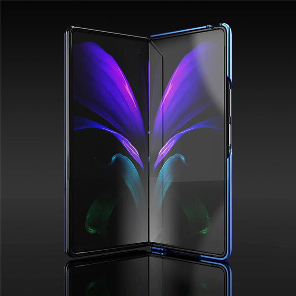 New Mirror Leather Protective Flip Case For Samsung Galaxy Z Fold 6 5 4 Series