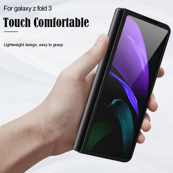 New Carbon Fiber Textured Leather Cover Case For Samsung Galaxy Z Fold 2 3 Series