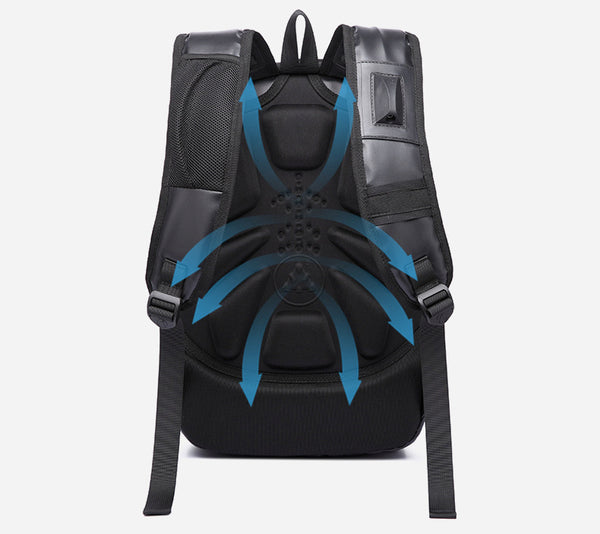 New Outdoor Travel Smart Backpack Laptop Bag With USB Charging & Earphone Port
