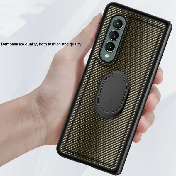 New Protective Magnetic Armor Case With Ring Holder Kickstand For Galaxy Z Fold 2 3 5G Series