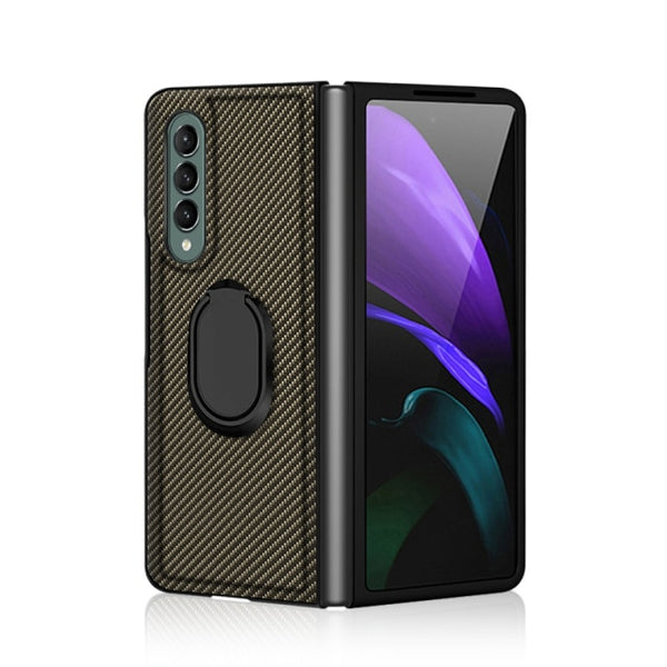 New Protective Magnetic Armor Case With Ring Holder Kickstand For Galaxy Z Fold 2 3 5G Series