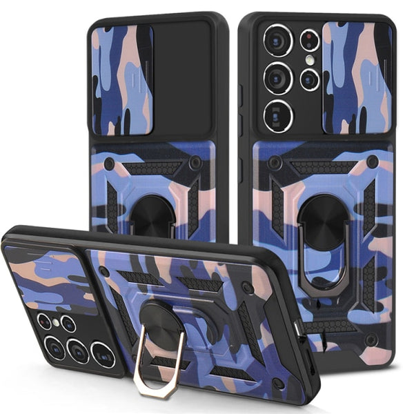 New Camouflage Style Heavy Duty Armor Bumper Cover Case For Samsung Galaxy S24 S23 Plus Ultra Series