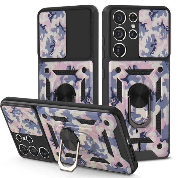 New Camouflage Style Heavy Duty Armor Bumper Cover Case For Samsung Galaxy S24 S23 Plus Ultra Series