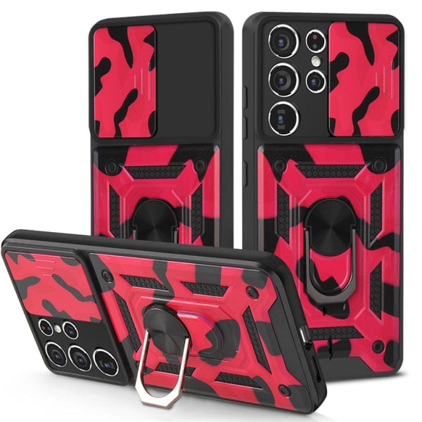 New Camouflage Style Heavy Duty Armor Bumper Cover Case For Samsung Galaxy S24 S23 Plus Ultra Series