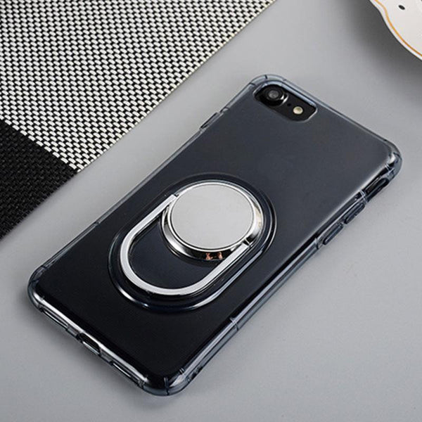 Phone Case for iPhone 7 6 6s Plus,Safety Soft TPU ring buckle phone holder stands case cover for iPhone 6 6s 7 7 plus.