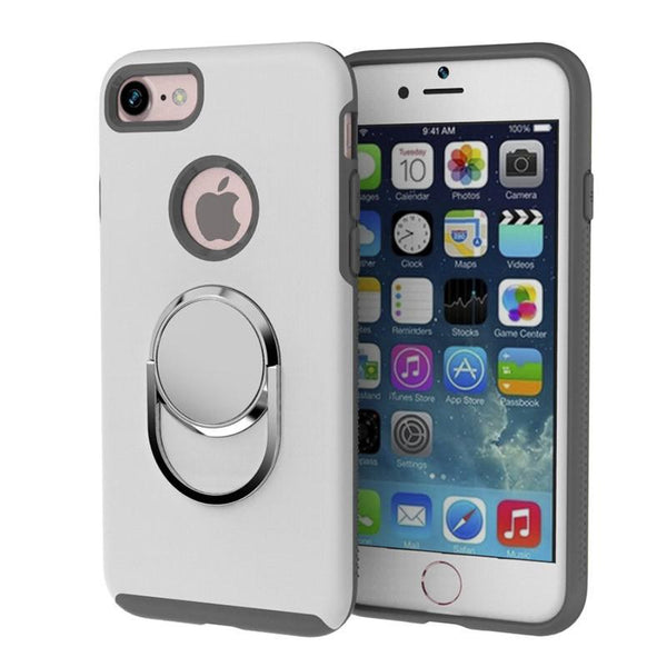 Phone Case for iPhone 7 6 6s Plus,Safety Soft TPU ring buckle phone holder stands case cover for iPhone 6 6s 7 7 plus.