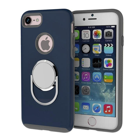Phone Case for iPhone 7 6 6s Plus,Safety Soft TPU ring buckle phone holder stands case cover for iPhone 6 6s 7 7 plus.
