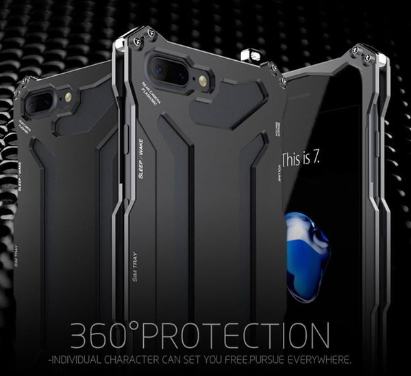 New Futuristic Style Luxury Space Aluminium Super Thin Full Armor Case For Apple iPhone 7 / 7 Plus.
