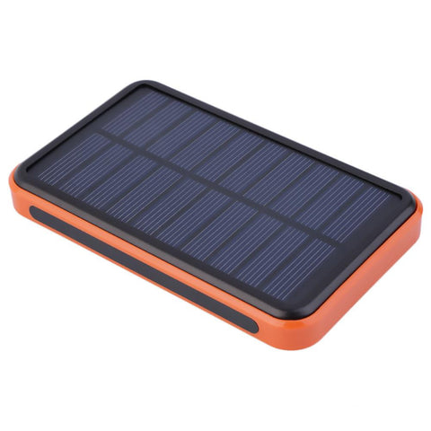 New 12000 mAh Waterproof Portable Solar Power Bank Dual USB Solar Charger