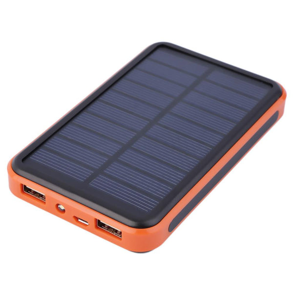 New 12000 mAh Waterproof Portable Solar Power Bank Dual USB Solar Charger