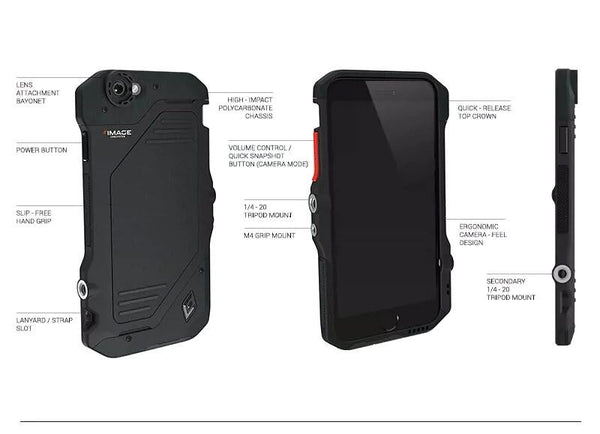 New Shockproof & Dirtproof Fish Eye Wide Angle Lens Hybrid Case Cover For iPhone 6 6S Plus