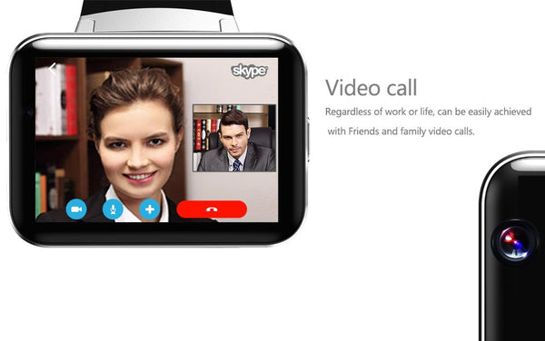 New Enhanced Screen Bluetooth Smart Watch Android OS Camera with Touch Screen GPS Dual Core 1.2GHz