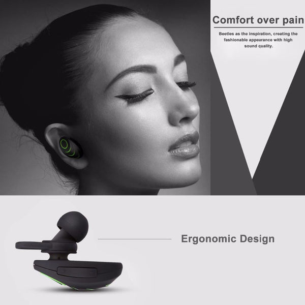 New Wireless Bluetooth One-Piece Earphone Speakerphone with Smart Voice Control