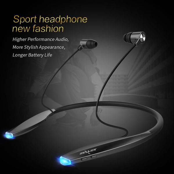 New Bluetooth Ultra Lightweight & Slim Wireless Neckband Sport Magnetic Earbuds.