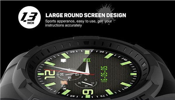 New GPS Bluetooth Smartwatch Supports TF Card SMS Reminder Multi-Mode Sports Monitoring Wristwatch