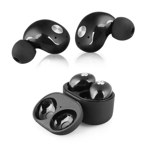 NiUB5 Twins True Wireless Bluetooth Earphone with Mic In-Ear Mini Bluetooth Earbuds with Portable Charger.
