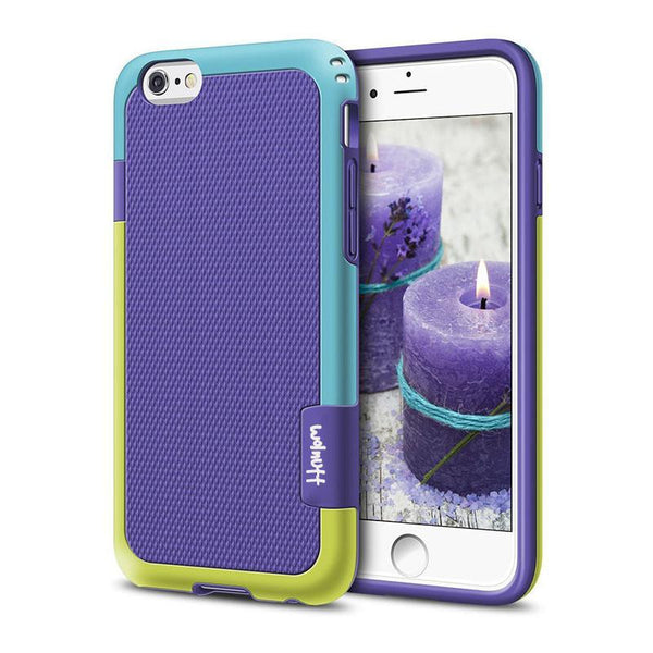New 2  in 1 Candy-Colored Tough Silicone Slim Shockproof Hybrid Case for iPhone 6 6S Plus 7 7Plus
