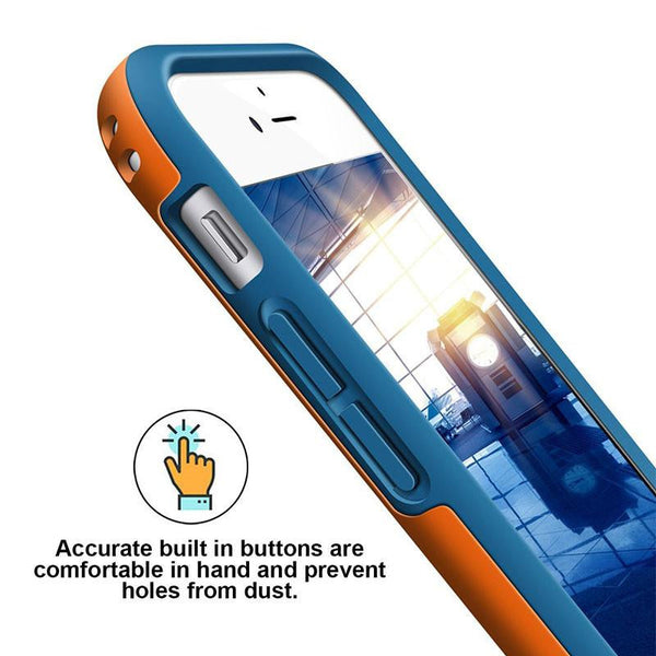 New 2  in 1 Candy-Colored Tough Silicone Slim Shockproof Hybrid Case for iPhone 6 6S Plus 7 7Plus