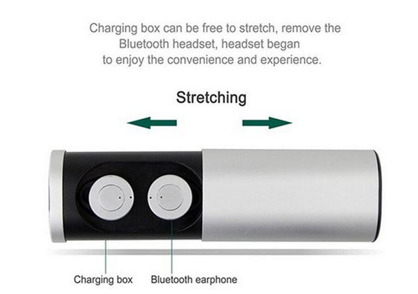 New True Wireless Bluetooth In-Ear Sports Twin Earbuds Stereo Headset w/ Charge Case