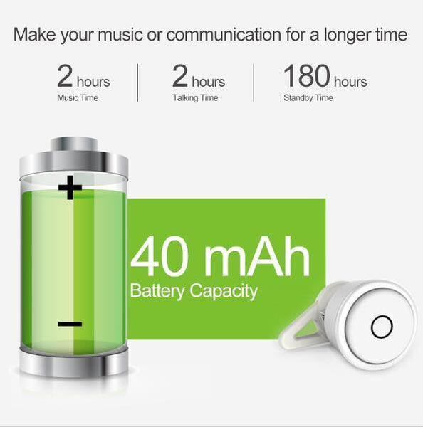 New Dynamic Mini Business Wireless Bluetooth Earbuds Earphones with Microphone