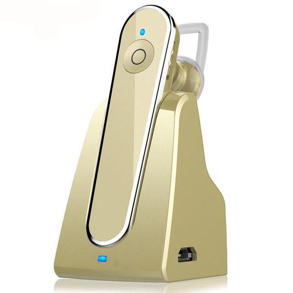 New Deluxe Handsfree Wireless Stereo Bluetooth 4.1 Traveler Earphone Headset With Mic