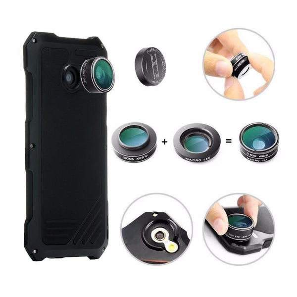 Deluxe Dustproof Metal Case Anti-Shock Cover with HD Lens For Samsung Galaxy S7 & S7 Edge.
