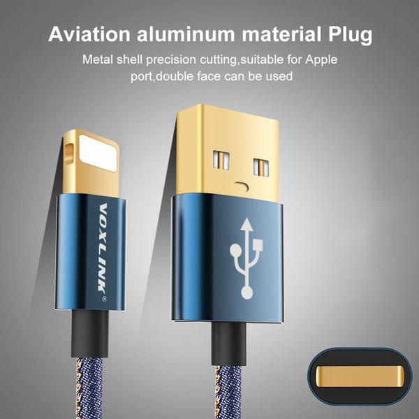 New Denim Keychain  Micro Data USB Cable with Fast Charging for Samsung Huawei HTC Android.