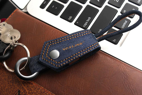 New Denim Keychain  Micro Data USB Cable with Fast Charging for Samsung Huawei HTC Android.