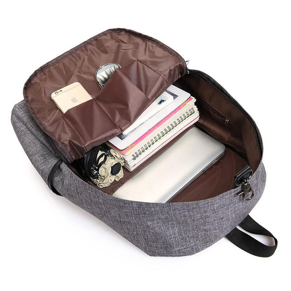 New Design USB Charging Men's Backpacks Male Casual Travel women Teenagers Student School Bags Simple Notebook Laptop Backpack