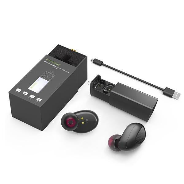 New True Invisible Cordless Twin Bluetooth Earbuds Headphones w/ Handsfree Microphone.