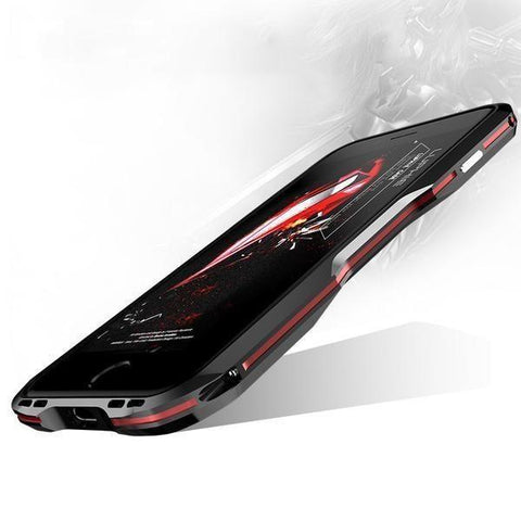 New Metal Shock Resistant Premium Frame Case w/ Sound Chamber - Aluminum Frame for iPhone 14 13 12 Pro Max Series.