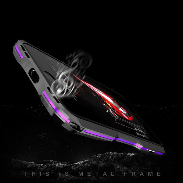 New Metal Shock Resistant Premium Frame Case w/ Sound Chamber - Aluminum Frame for iPhone 14 13 12 Pro Max Series.