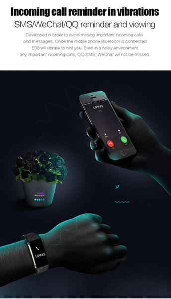 New Smart Band Bracelet Wristband With Heart Rate Monitor For iPhone Android Xiaomi Huawei.