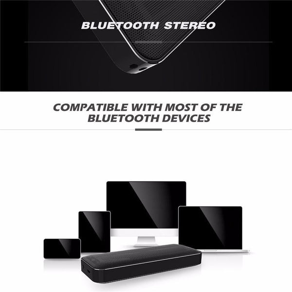 New Black Box Portable Mini Bluetooth Speaker with Super Bass, Handsfree Call & LED Light Support for Mobile Devices