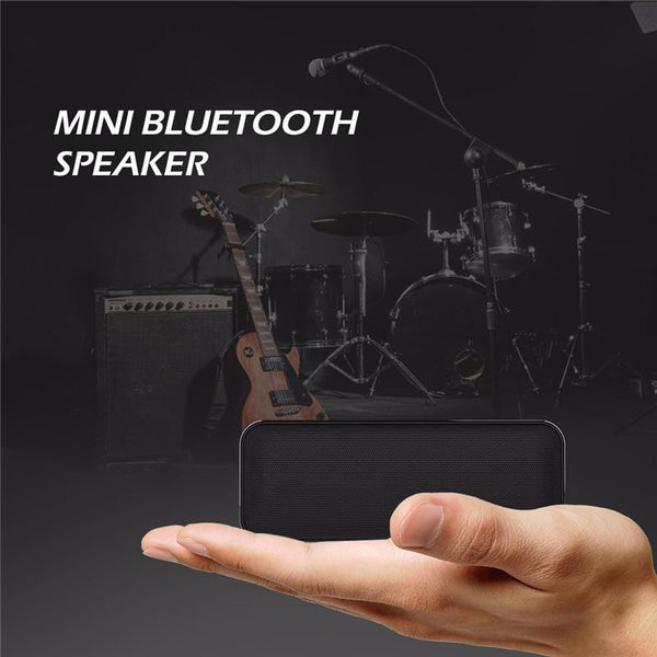 New Black Box Portable Mini Bluetooth Speaker with Super Bass, Handsfree Call & LED Light Support for Mobile Devices