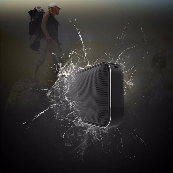 New Black Box Portable Mini Bluetooth Speaker with Super Bass, Handsfree Call & LED Light Support for Mobile Devices