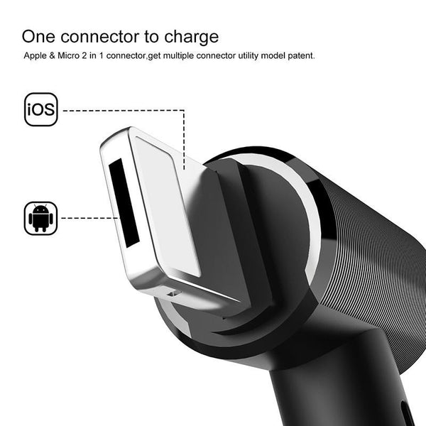 New Dual-use USB Magnetic Charger Cable For iPhone 5 6 7 Samsung Galaxy Series Huawei Xiaomi and Tablets.