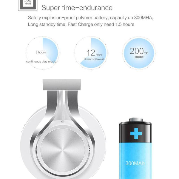New Wireless Bluetooth Headphone Foldable Stereo Headsets with Mic Support TF Card Headphones