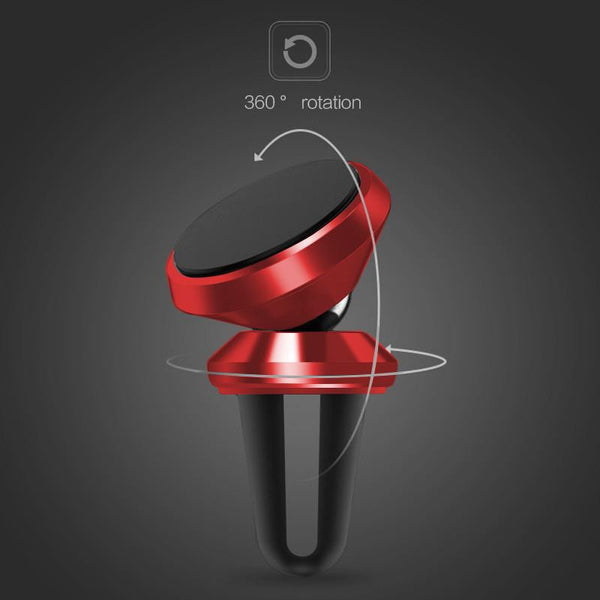 New Magnet Air Vent Car Phone Holder Stand - Universal Mount for iPhone Samsung & All Other Android & Windows Smartphones.