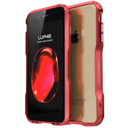 Premium Incisive Aluminum Bumper Case with Prismatic Shape Frame for iPhone 7 / 7 Plus.